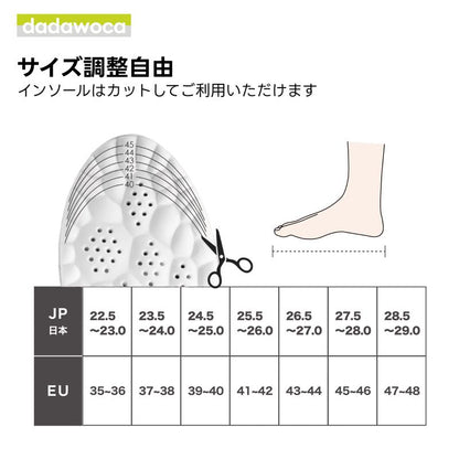 【全国送料無料】雲歩（くもあゆ）プレミアムインソール｜衝撃吸収・通気性抜群の快適中敷き 男女兼用